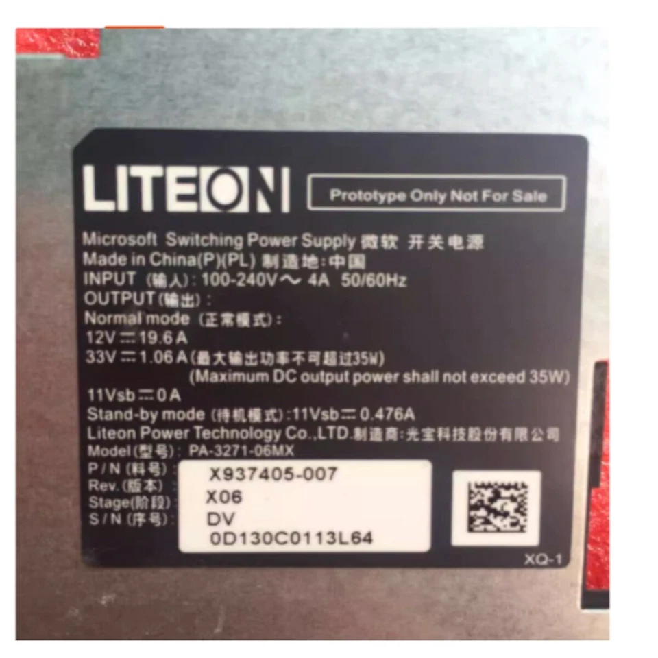 Original Liteon Microsoft Switching Power Board PA-3271-06MX 12V19.6A Module - Image 2 of 4