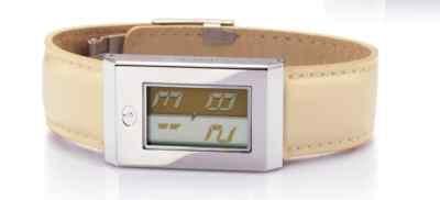 ODM Digitaluhr, Lederarmband, EL Light, versch. Farben 3ATM W/R -DE01