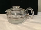 RARE VINTAGE AUTHENTIC PYREX 8446B (6) CUP GLASS COFFEE POT NR