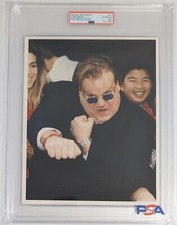 Chris Farley - PSA Type 1 Authentic - 1997 - original photo - Punches💥 Cameras!