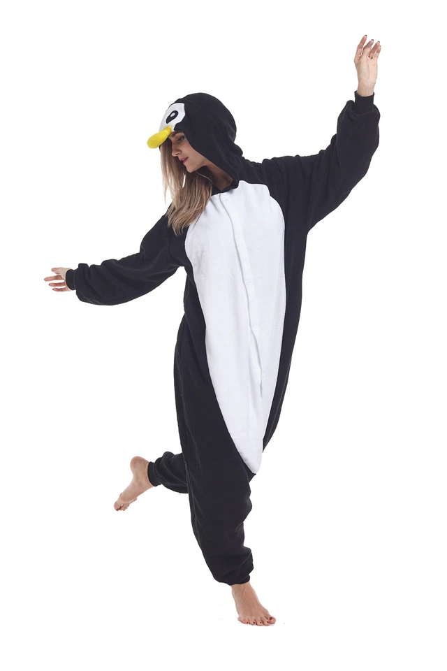 Penguin Adult Animal Cosplay Pajama Women Men Costume Kigurumi Onesie0 Sleepwear - Image 3 of 4