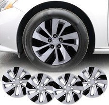 16 Wheel Covers Full Snap On Hubcaps For 2019-2023 Nissan Altima Silverblack