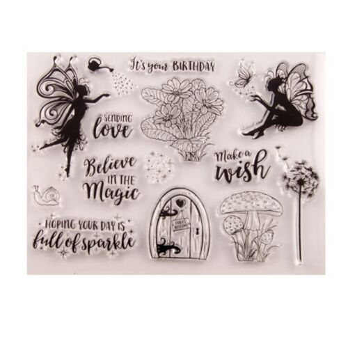 Impressioni dettagliate francobollo trasparente per fare carte fiore farfalla - Foto 1 di 2