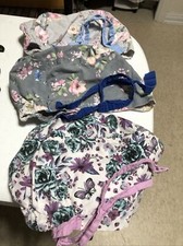 3--Pretty Spring Flower Lined Medical Scrub Surgery Hat Chef Dental Chemo Caps