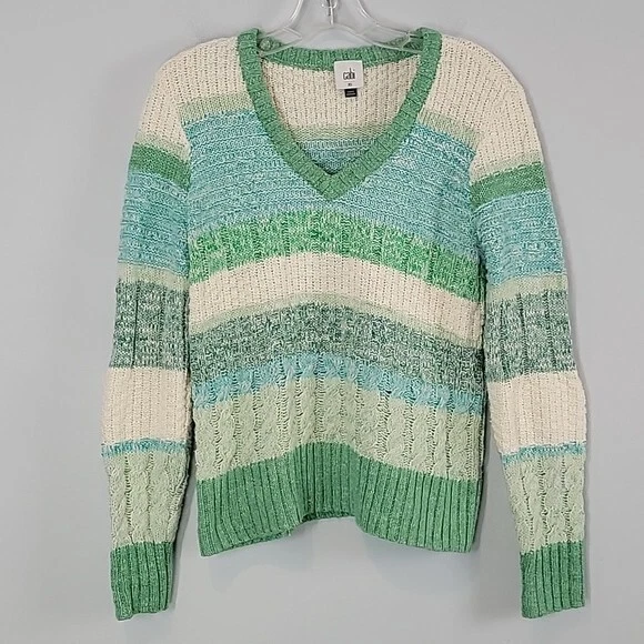 Cabi shrunken v neck sweater sale