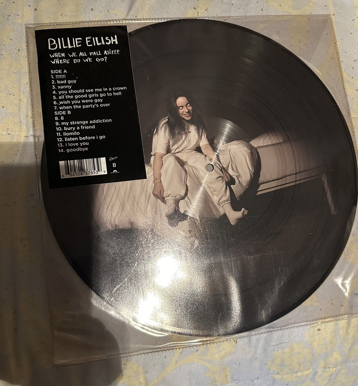 Billie Eilish When We All Fall Asleep Where Do We Go? Picture Disc LP