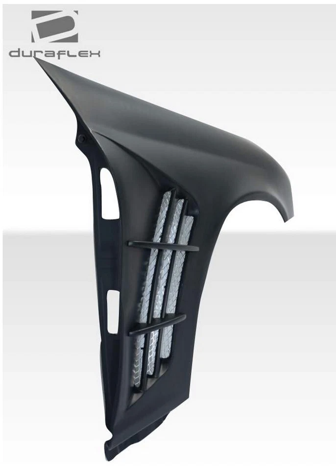 Guardabarros Mercedes Clase C W203 Duraflex W-1 2001-2007 2 piezas Foto 3 de 4