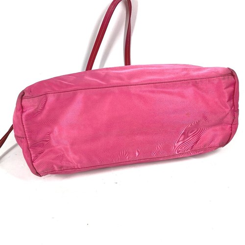 PRADA logo Bag Shoulder Bag Tote Bag Shoulder Bag Nylon / enamel pink - Picture 5 of 16