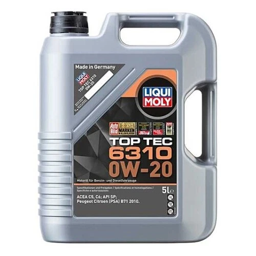 Aceite de motor aceite de motor Top Tec 6310 0W-20 Liqui Moly bidón de 5 litros PSA B71 2010