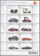 Netherlands Issue 2014 (MS 3155-3164) Classic Cars