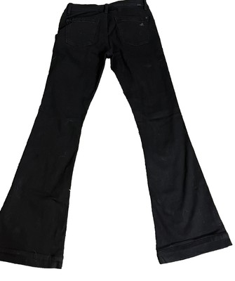 DL1961 Womens Jeans 28 Black Joy Flare DLX Hybrid 360 Comfort Stretch Dark NWTs