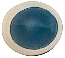 Cravings by Chrissy Teigen 11” Stoneware Dinner Plate Blue W/ White Rim