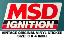 MSD IGNITION VINTAGE ORIGINAL VINYL DECAL STICKER - ENGINE - RACING-PERFORMANCE