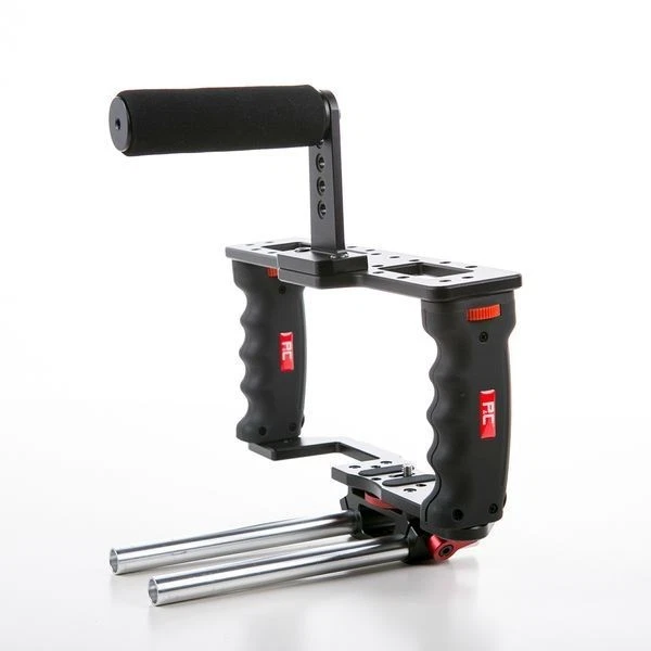 Authorized P&C DSLR Camera GearBox GB-3 Video Cage w/ 15mm Rod +Top Handle Grip - Image 2 of 4