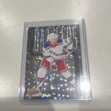 Upper Deck hockey 2025-26 Series 1 Dazzlers Black Adam Fox #DZ-42 Rangers Card