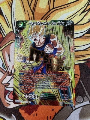Bandai Final Showdown Son Goku SPR Foil Double Strike TB3-035 25000 Dragon Ball 