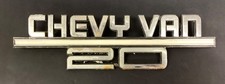 Vintage Chrome Fender Emblem 1980s Chevy Van-20 12-12 Long