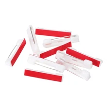 10Pcs Safety Pins, 36mm Self Adhesive Safety Pins Bar Badge, White