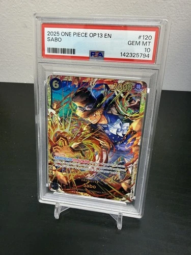 One Piece OP13 Carrying His Will Sabo Alt Art #120 PSA 10