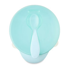 Parent's Choice Plastic Baby Feeding Bowl with Spoon Set, BPA Free, Easy Hold To