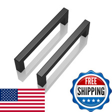 Nisuoien 10 Pack 3-3/4 Inch 96Mm Hole To Hole Center Matte Black Cabinet Pulls