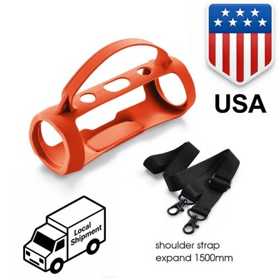 Silicone Protective Case w/Strap For JBL Charge 4/Essential2 Bluetooth Speaker