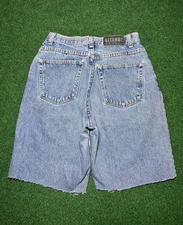 Vintage 90s Jorts Relaxed Grunge Cutoff High Waisted 28 11” Denim Shorts 