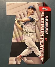 2021 Topps - Topps Platinum Players Die-Cuts Ted Williams #PDC-27 Black /299