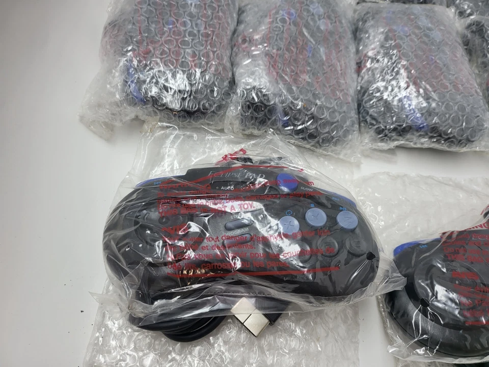 10X TEN WHOLESALE LOT  of NEW Eclipse Controller Control Pads for SEGA SATURN - Image 3 of 4