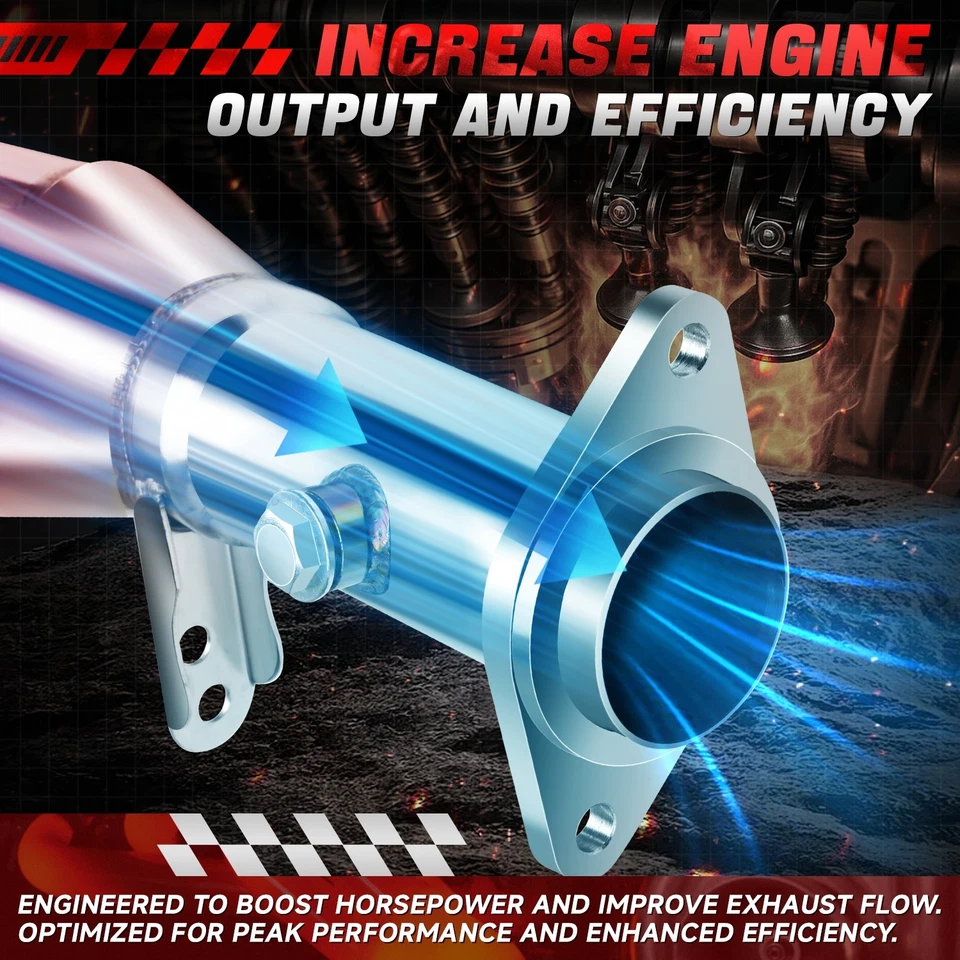 Cabezal cromado colector de escape 4-1 para 94-01 Acura Integra GSR Type-R B18C DC2 Foto 3 de 4