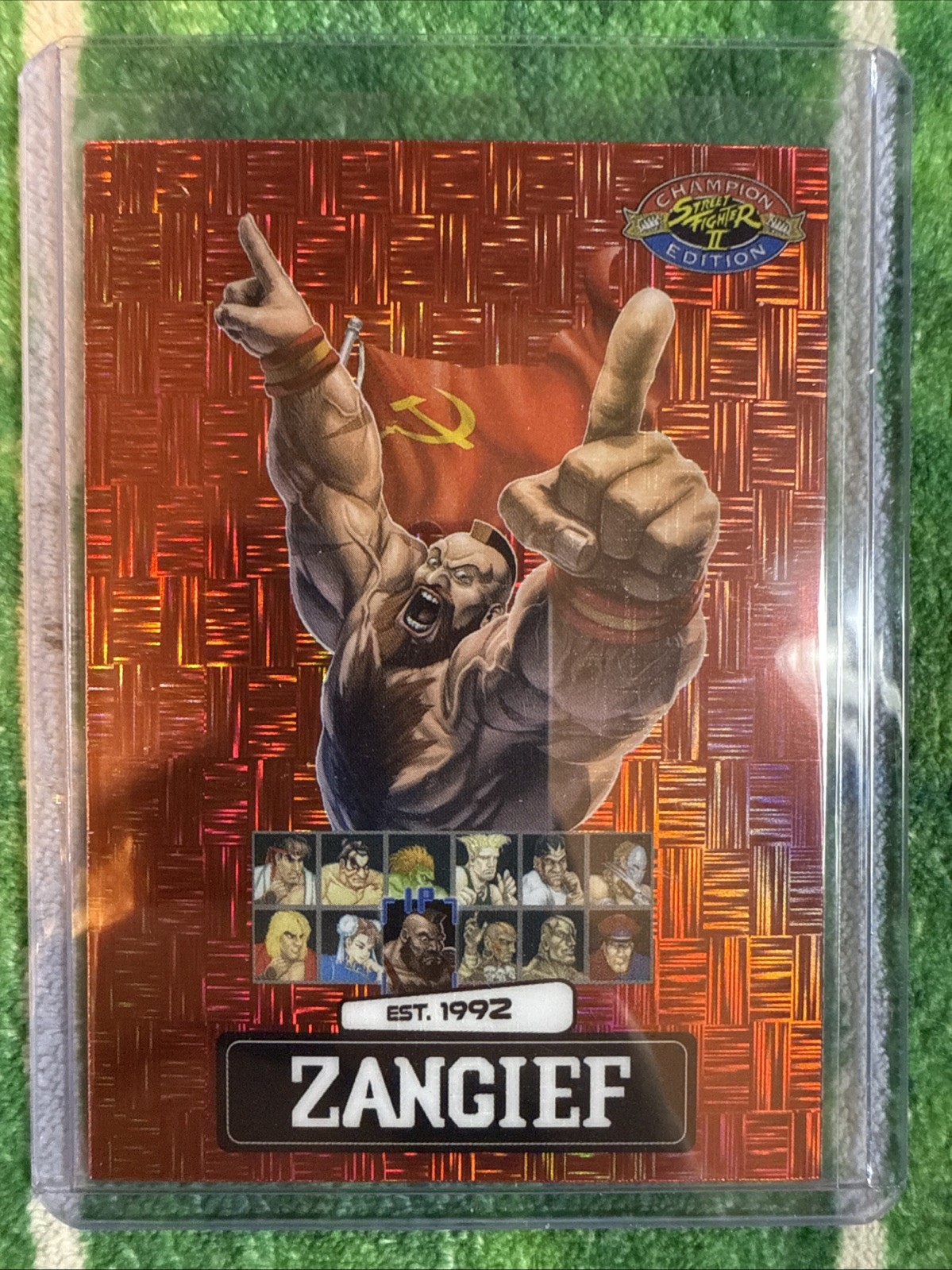 Street Fighter 2 Champion Edition PSA Promo Zangief Red Matrix 74/100