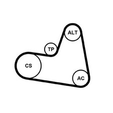 Keilrippenriemensatz für Volvo C30 533 S40 2 544 S60 134 S80 124 V40 | 24336817