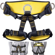 Uimoso Half Body Safety Harness Tree Climbing Harness Padding Waist Leg 340 lb