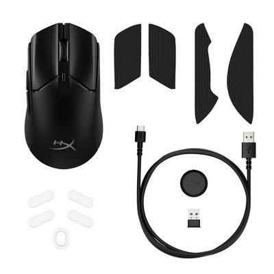 HyperX Pulsefire Haste 2 Maus optisch 6 Tasten kabellos, kabelgebunden 2.4 GHz
