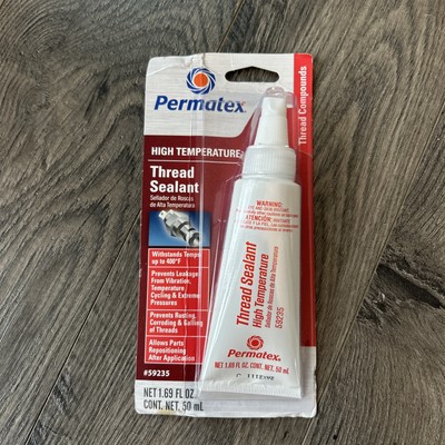 Permatex 59235 High Temperature Thread Sealant, 1.69 oz. Tube , White