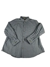 Red Head Brand Blue Plaid Shirt Mens 2TG / 2XLT Long Sleeve Casual Button Down