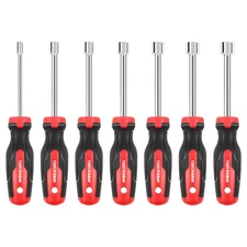 7Pcs SAE Nut Driver Set with 3-Inch Hollow ShaftPass Through DesignNut Driver...