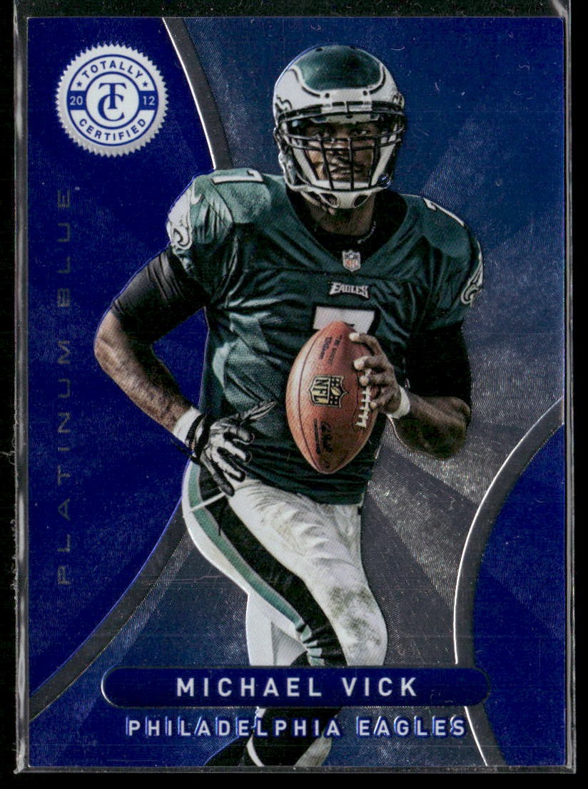 2012 Panini Totally Certified #61 Michael Vick Blue #/199 Eagles