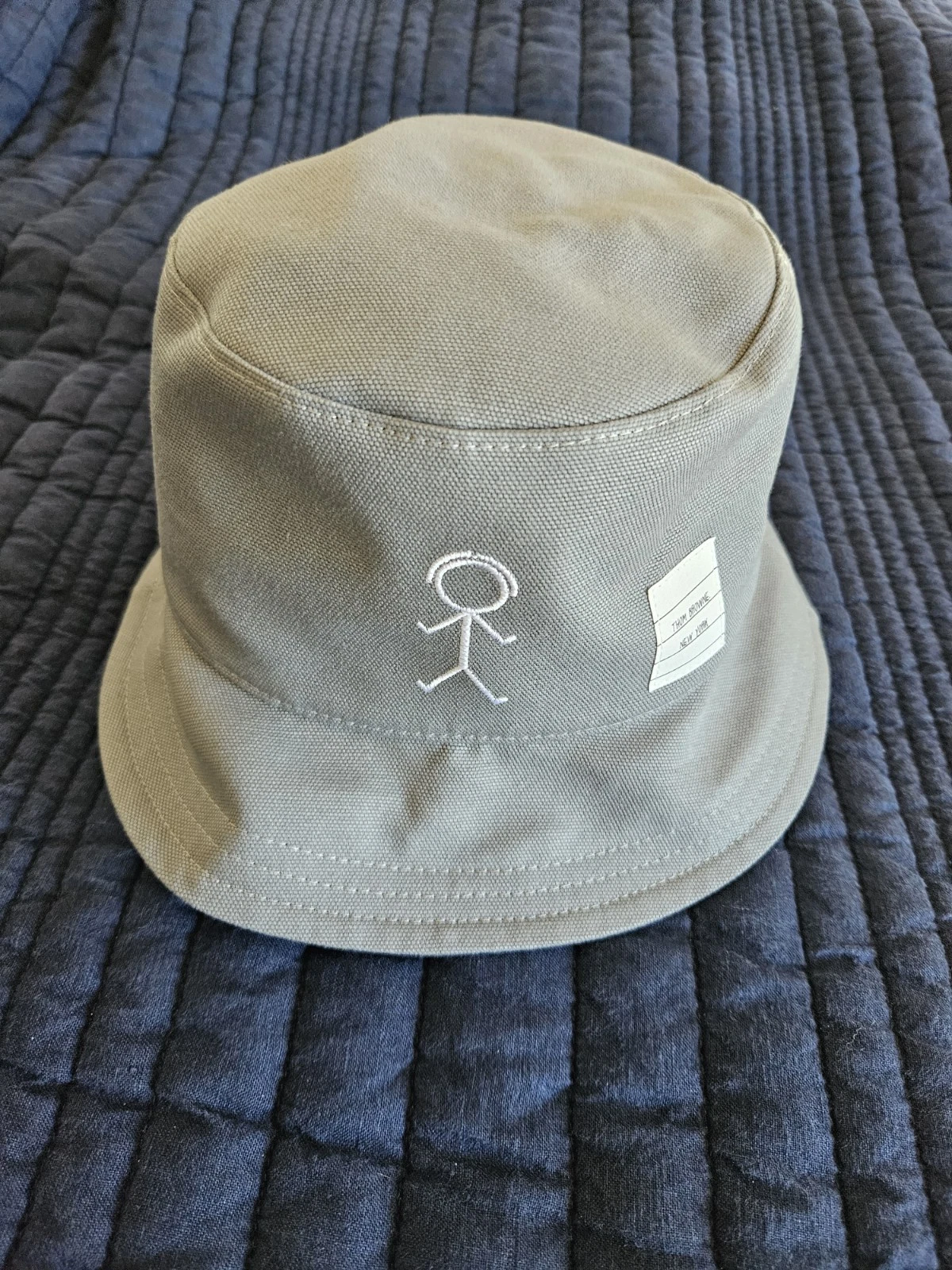 Thom Browne Classic Bucket Hat With Mr. Thom Icon Size M