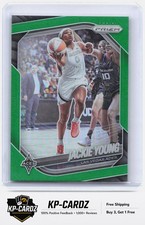 2025 Panini Prizm WNBA #23 Jackie Young Green Prizms 1st Aces