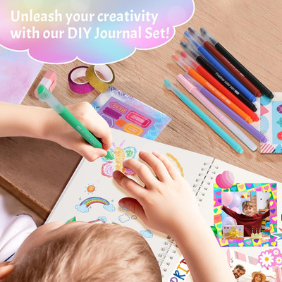 Gifts for 8 9 10 11 12 13 14 Year Old Girl - DIY Journal Kit for Girls,Toys f...
