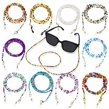 12 Pack Handmade Beaded Eyeglass Chains for Women,Neck Glasses Holders