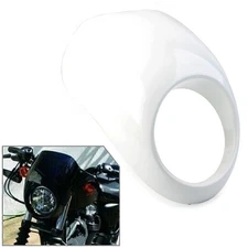 Front Headlight Fairing Light Cover White For Harley Sportster Dyna XL 883 1200