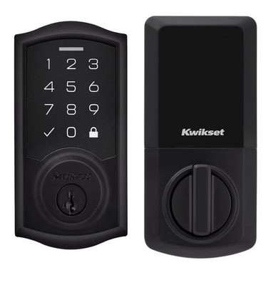 Kwikset SmartCode 270 Keyless Entry Electronic Touchpad Deadbolt Door Lock Black