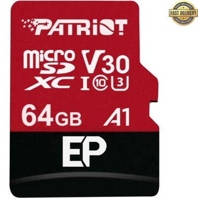 64GB A1 / V30 Micro SD Card for Android Phones and Tablets, 4K Video Recording -