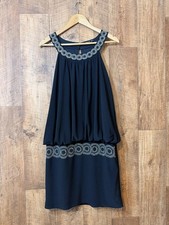 Bodyflirt Black Embellished Evening Dress Elegant Occasionwear UK 16