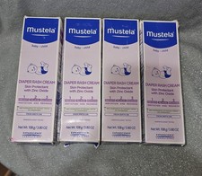 4-PACK Mustela Diaper Rash Cream 123 Zinc Oxide EXP 2027 NEW, Sealed