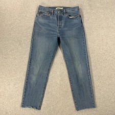 Levi's Premium Jeans Women's Size 28 Wedgie Medium Wash Blue Button Fly Stretch