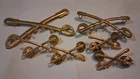 MILITARY LOT of 6 1800s, WW2, WW1 US ARMY CALVARY OFFICERS INSIGNIA