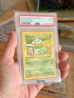 PSA 9 POKEMON BULBASAUR #44 1999 1ST EDITION ENGLISH BASE SET